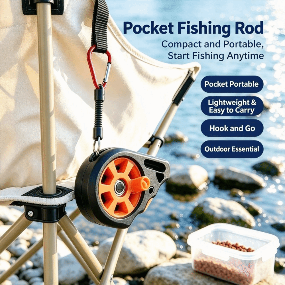 New Hand Line Reel Pocket Fish - Baitcasting Reel ulasan dan harga